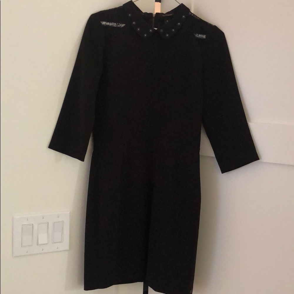 Scotch & Soda 3/4 sleeve collared midi dress